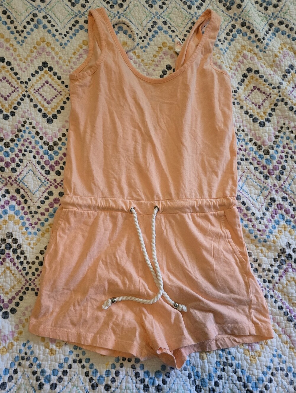 Ocean Club Womens Peach Romper